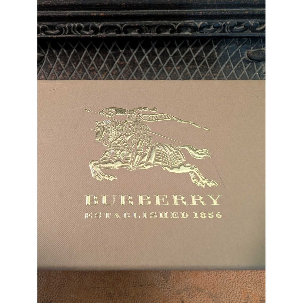 Burberry Black Glasses Sunglasses Case with Box Cleaning Cloth and Manual